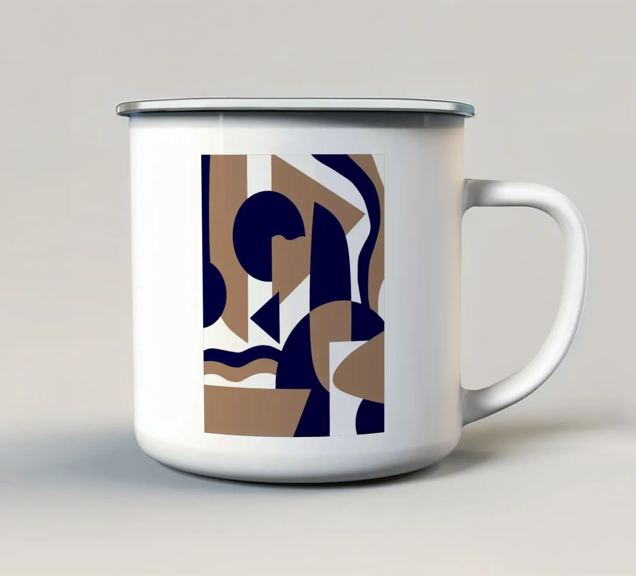 Geometria scandinava 06 tazza in smalto da Little Dean