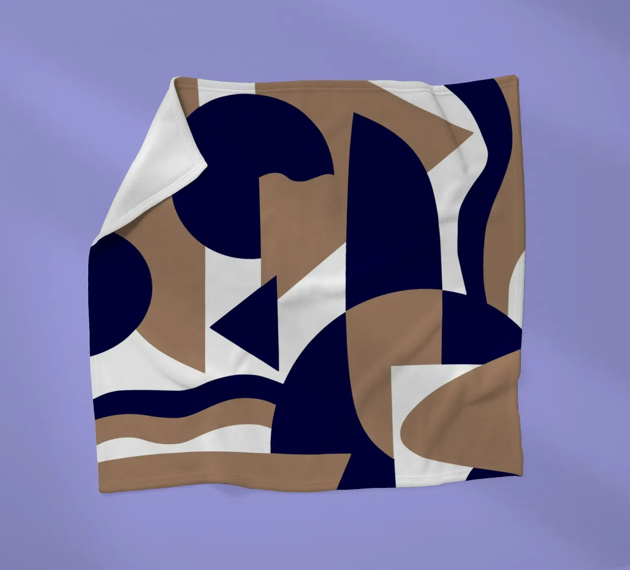 Geometria scandinava 06 coperta in pile da Little Dean