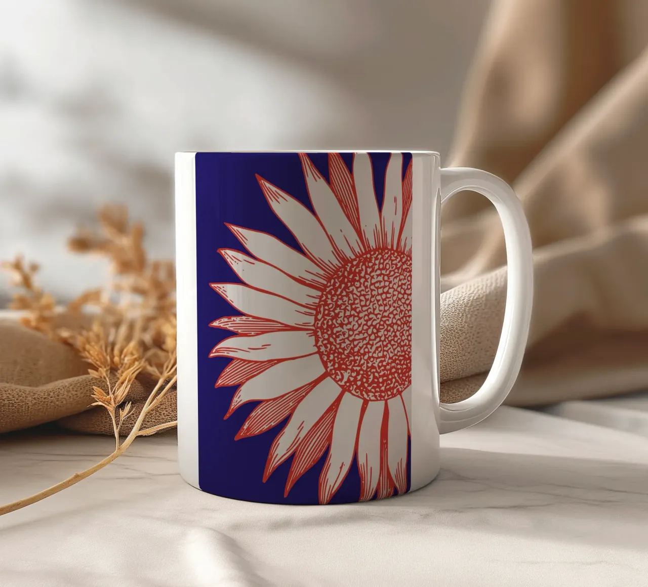 Girasole 02 tazza in ceramica da Little Dean