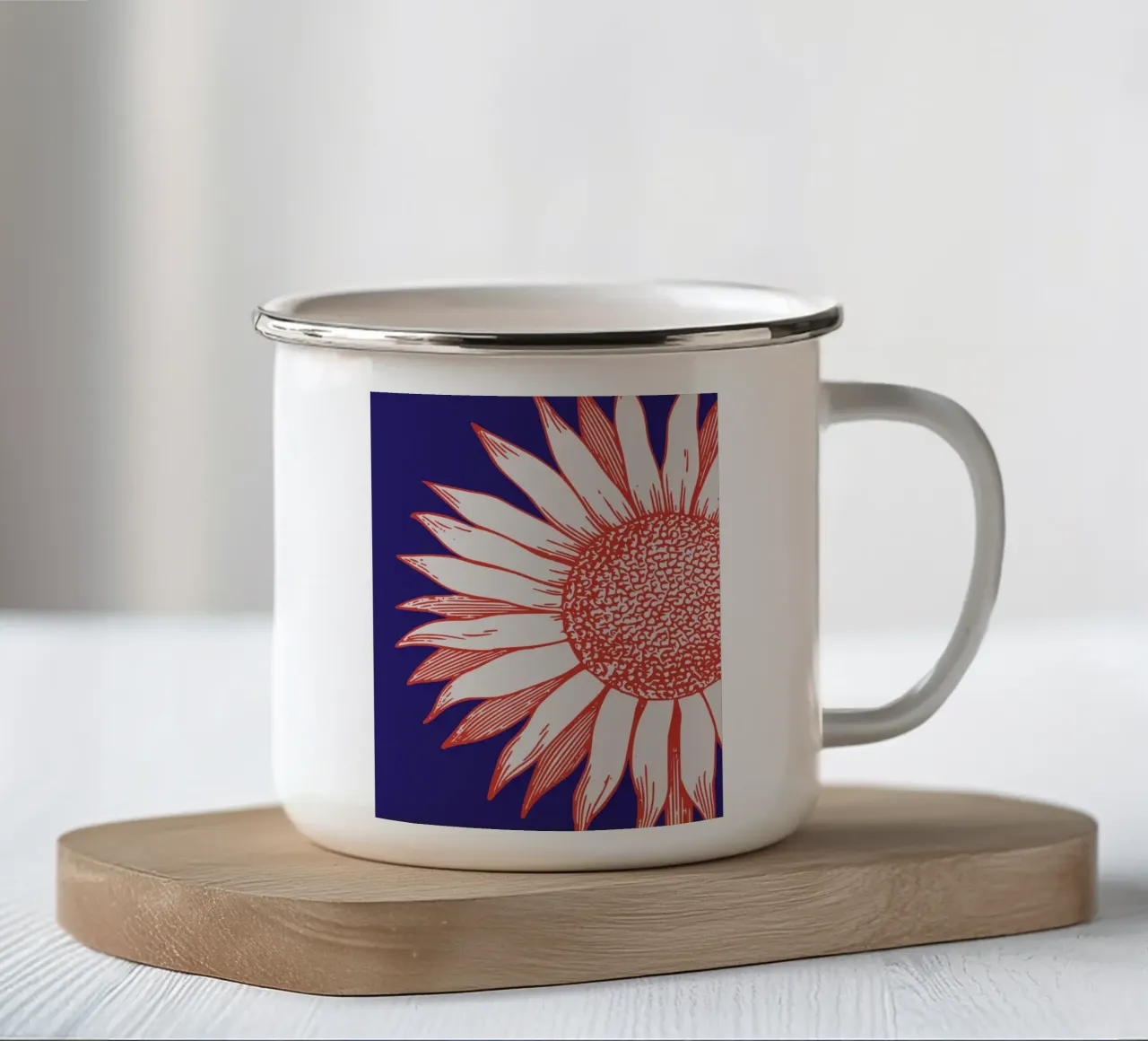 Girasole 02 tazza in smalto da Little Dean