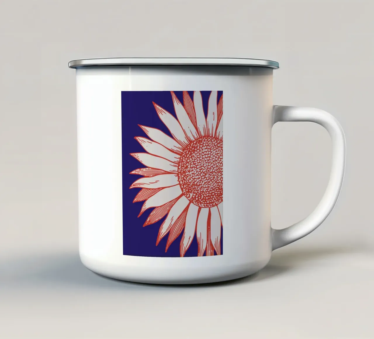 Girasole 02 tazza in smalto da Little Dean
