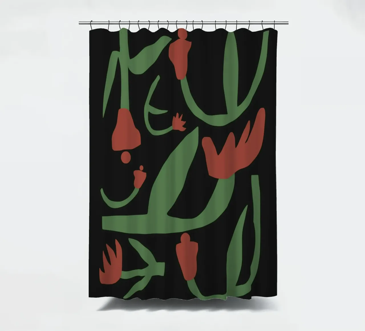 Composizione di fiori secchi tenda da doccia da Little Dean