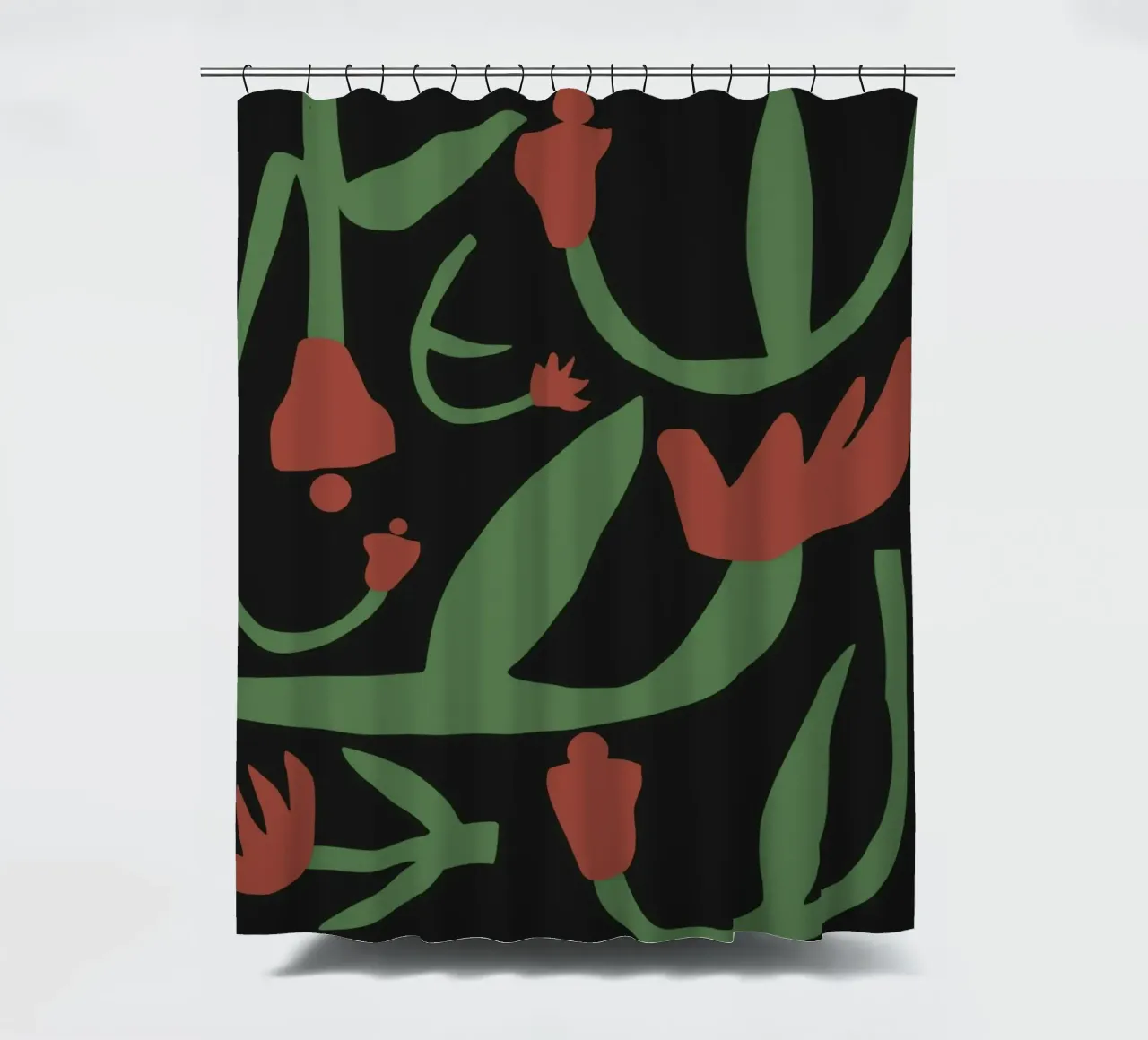 Composizione di fiori secchi tenda da doccia da Little Dean