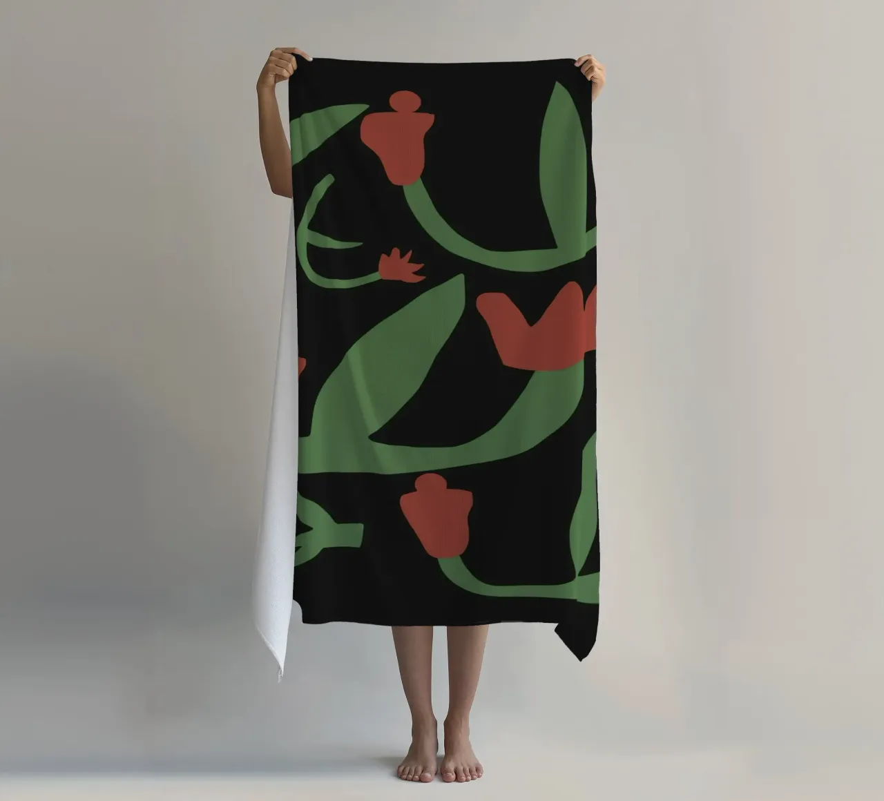 Composizione di fiori secchi telo mare da Little Dean