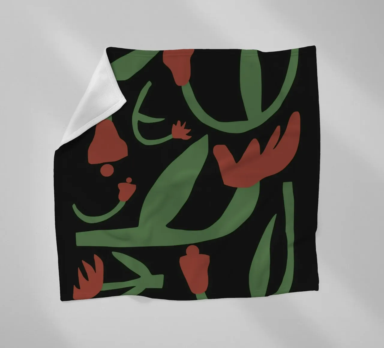 Composizione di fiori secchi coperta in pile da Little Dean