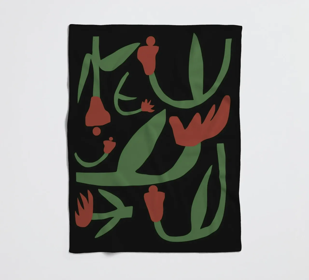 Composizione di fiori secchi coperta in pile da Little Dean
