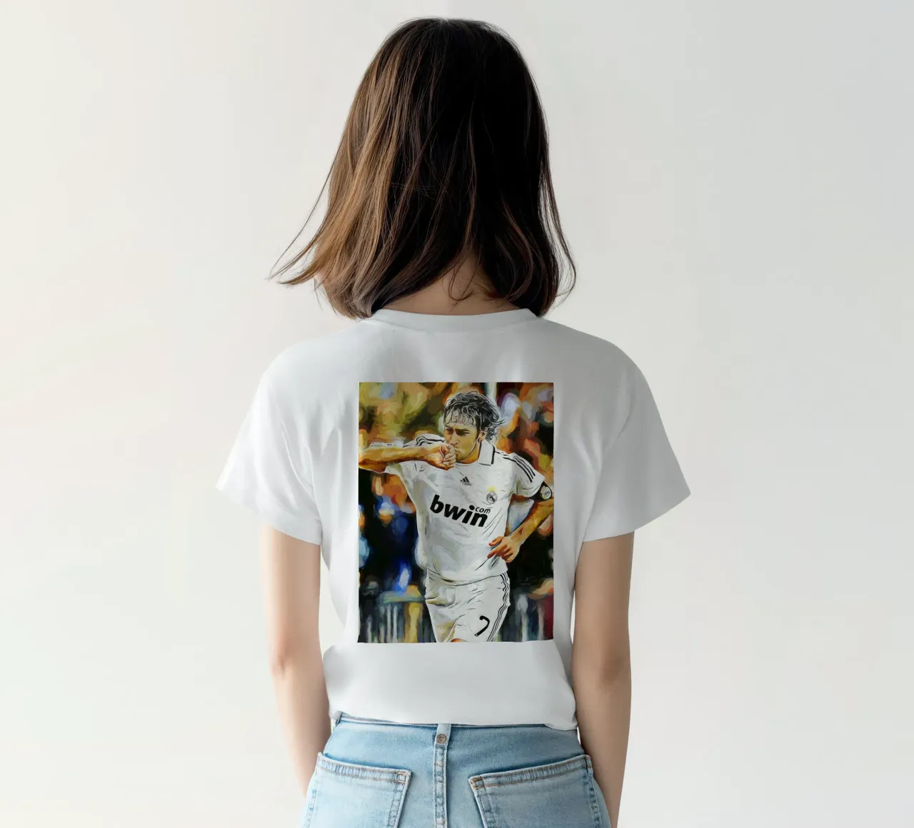Raúl González Pittura a olio digitale t-shirt da ArdanART