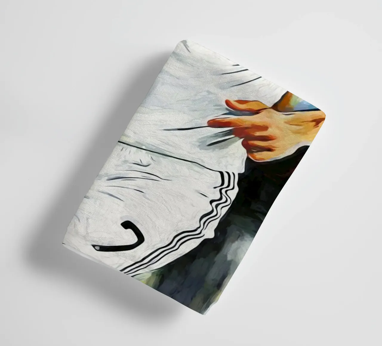 Raúl González Pittura a olio digitale asciugamano da bagno da ArdanART