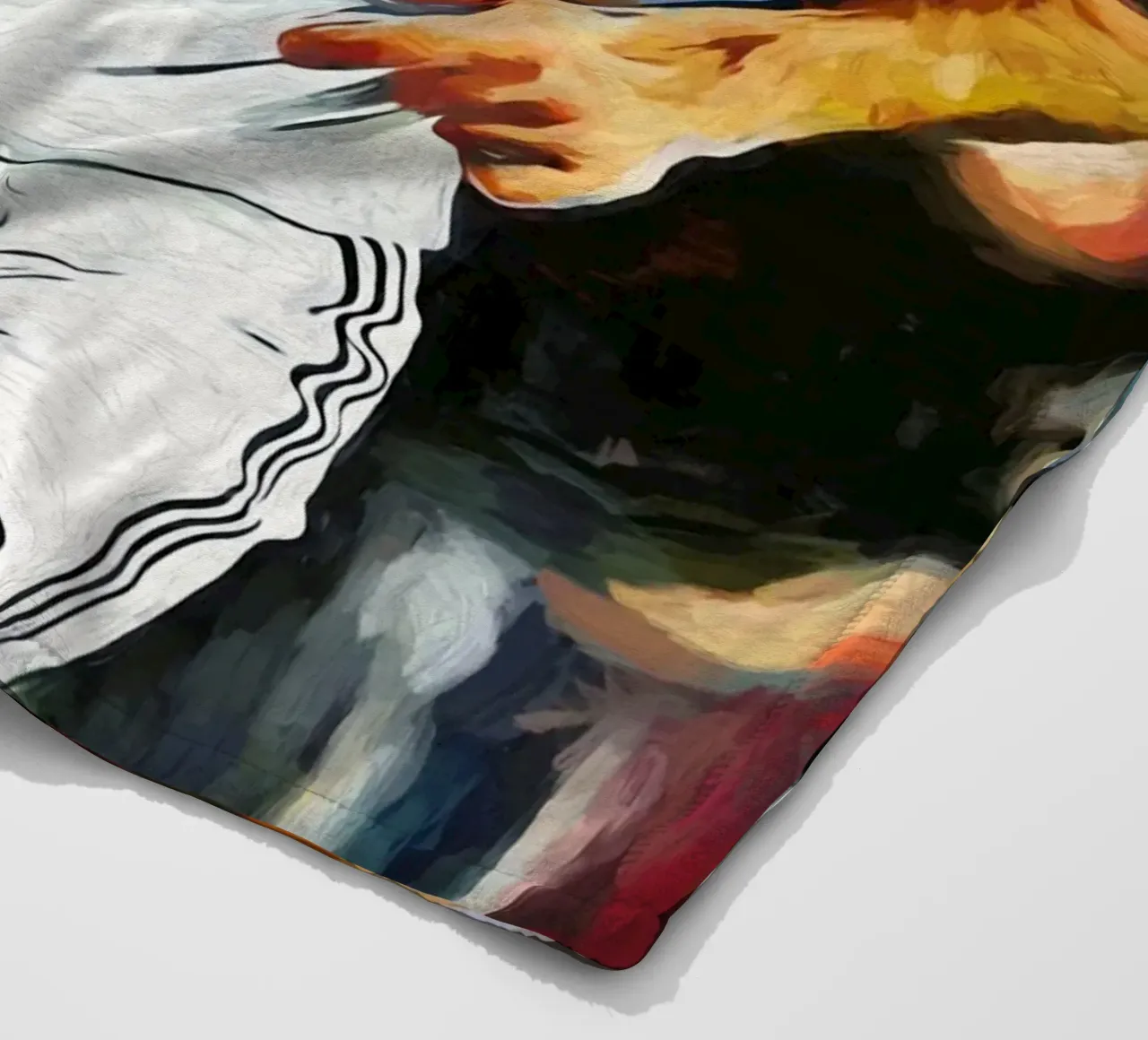 Raúl González Pittura a olio digitale coperta in pile da ArdanART