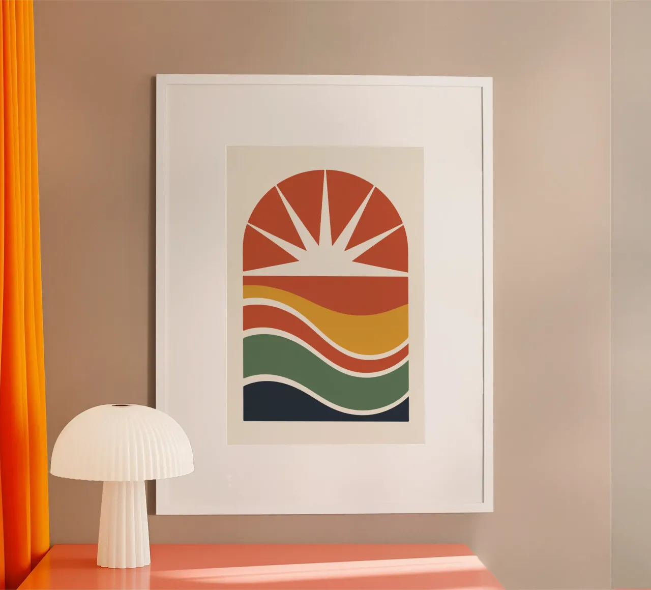 Radiant Horizon Abstract Art carta hahnemühle da LisaArtes