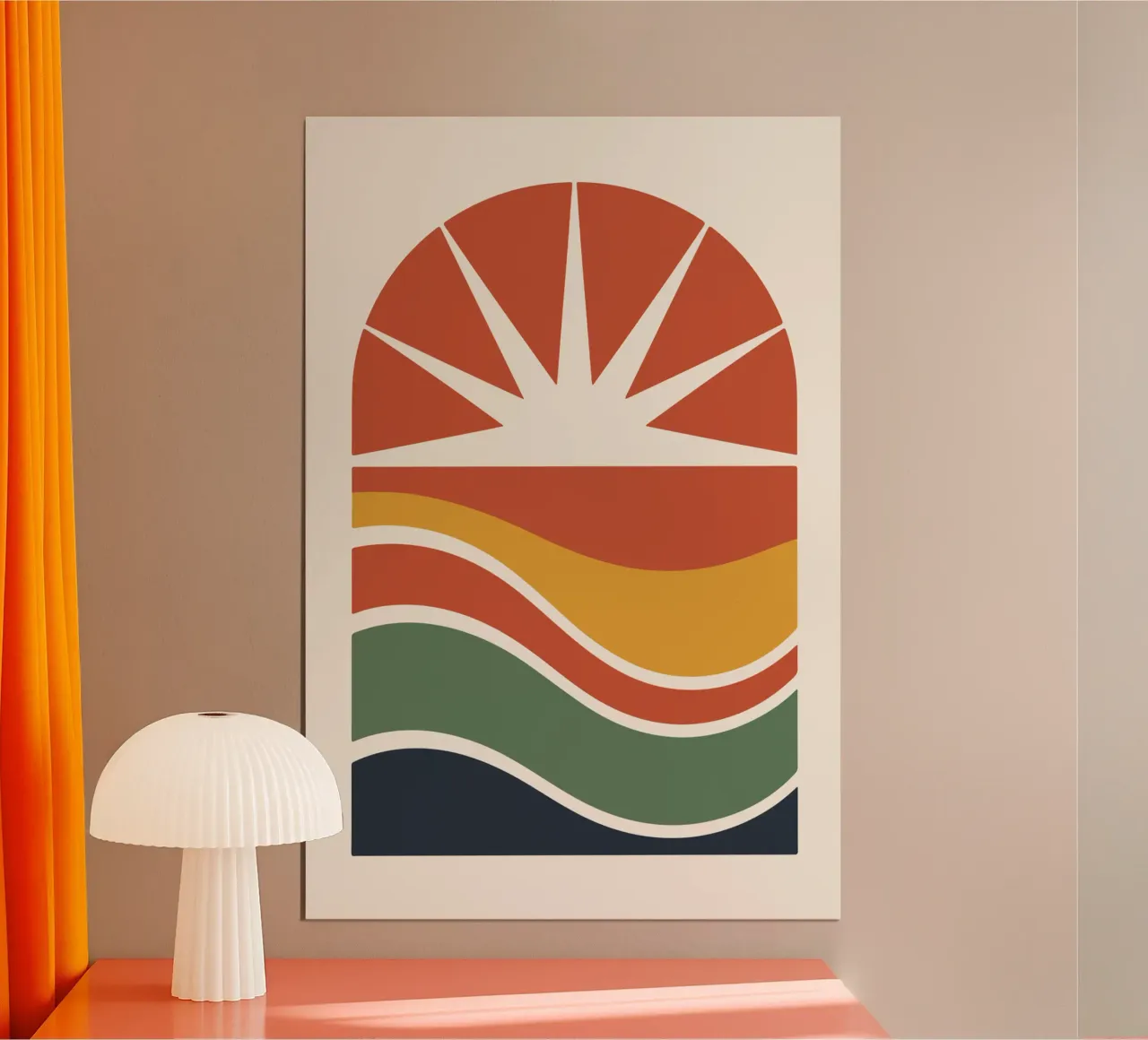 Radiant Horizon Abstract Art carta hahnemühle da LisaArtes