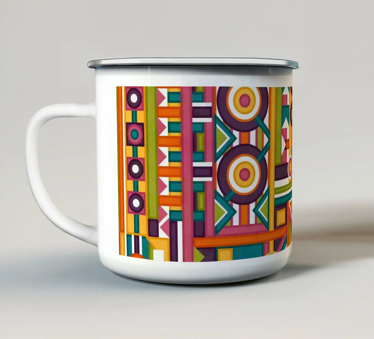 Check tazza in smalto da shellybremmer