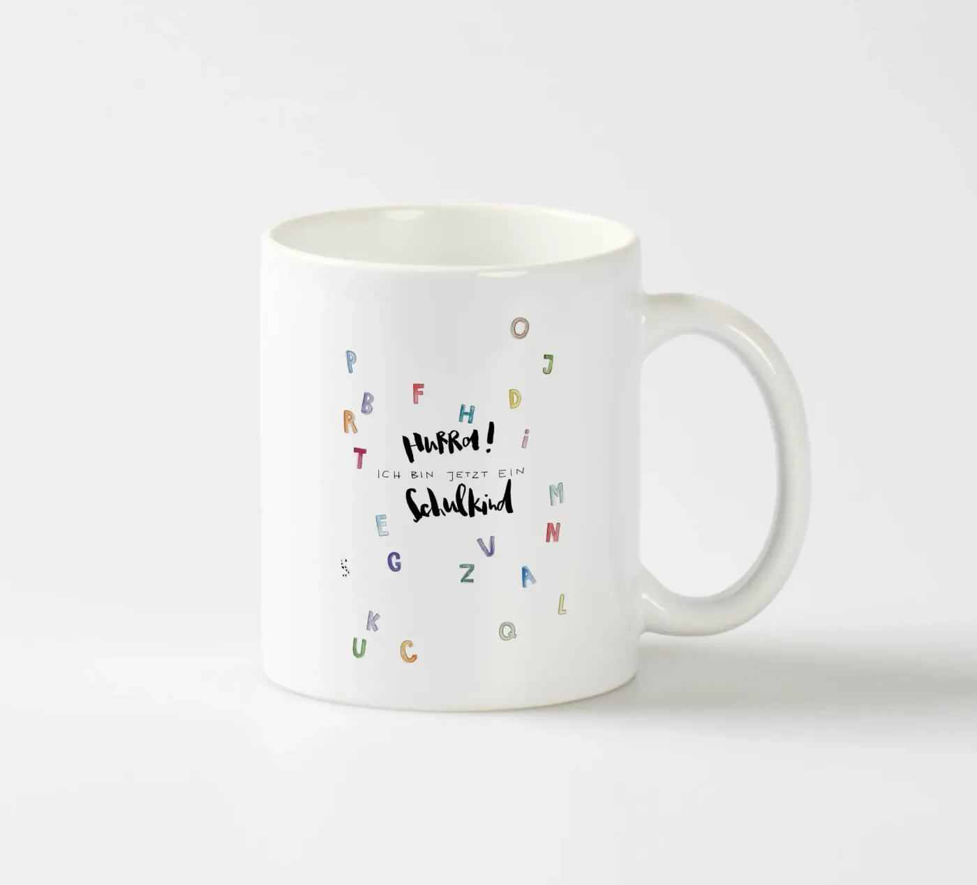 Schulkind ceramic mug by Brushmeetspaper