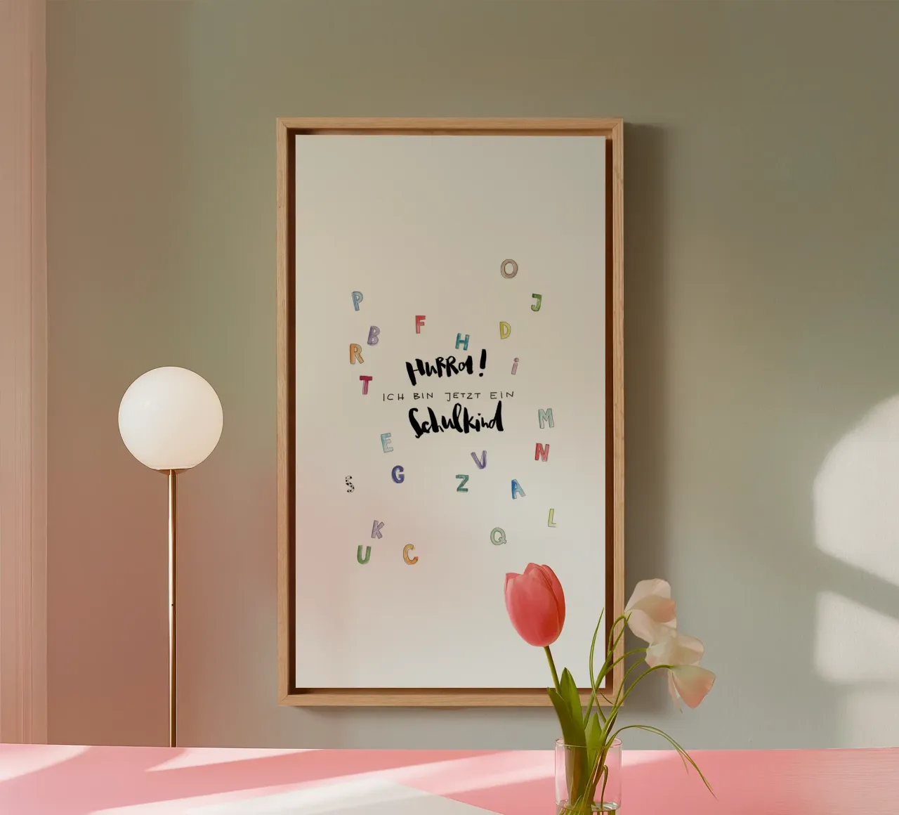 Schulkind canvas by Brushmeetspaper