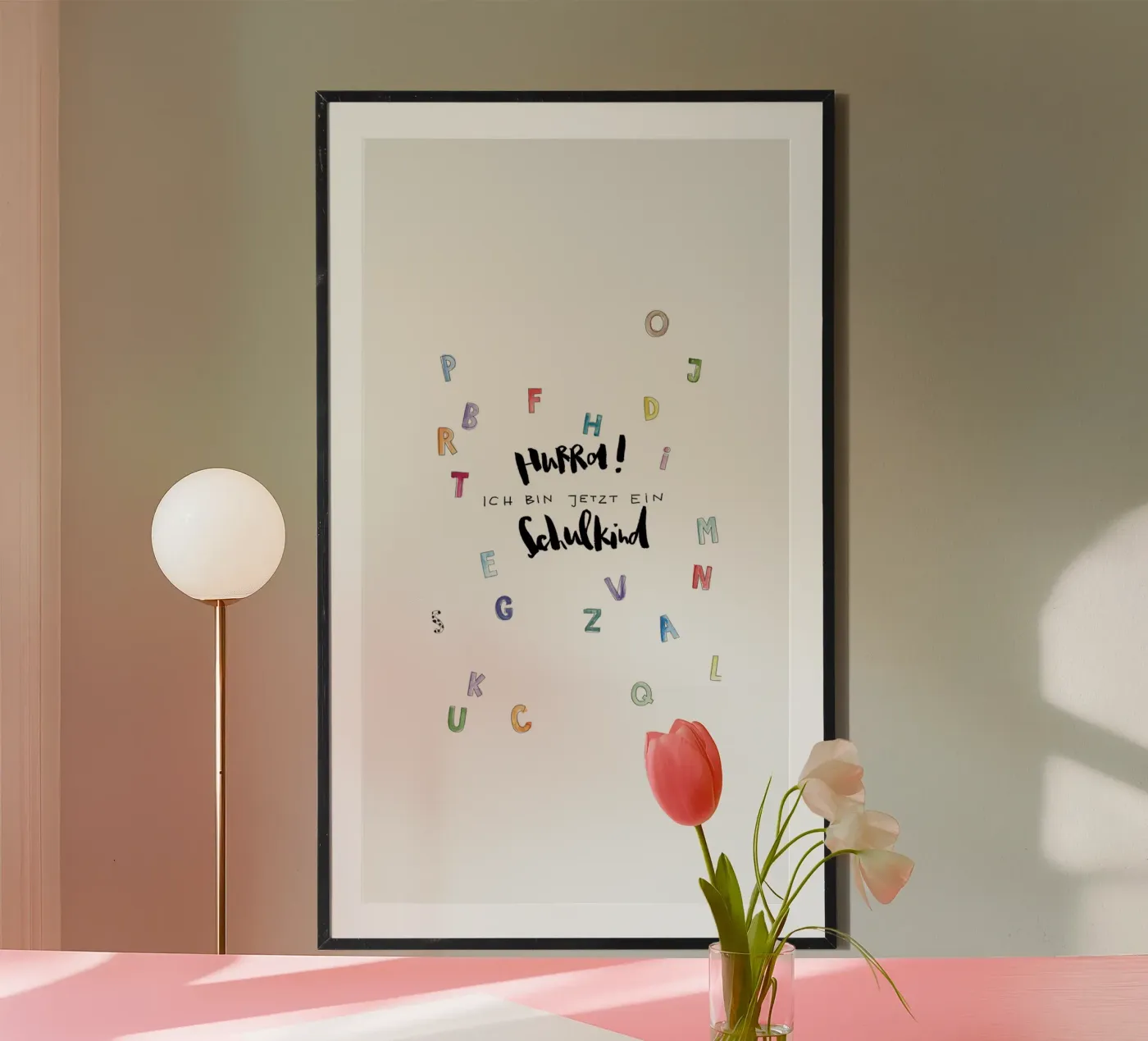 Schulkind Poster von Brushmeetspaper