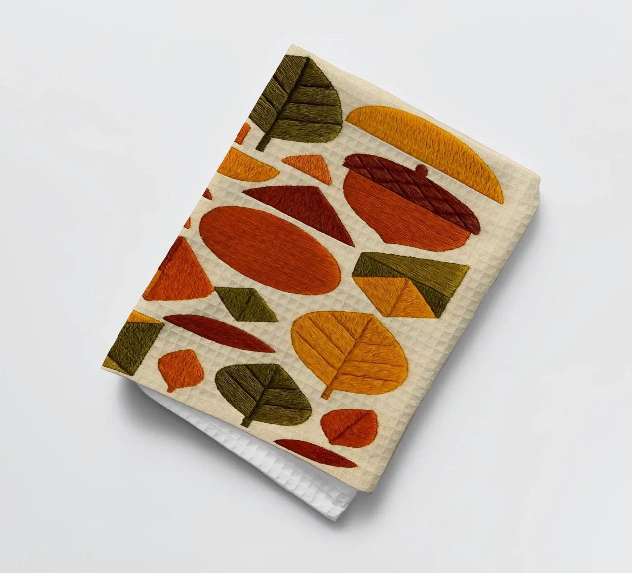 Broderie d'automne moderne inspirée torchon de ARTOMATIC