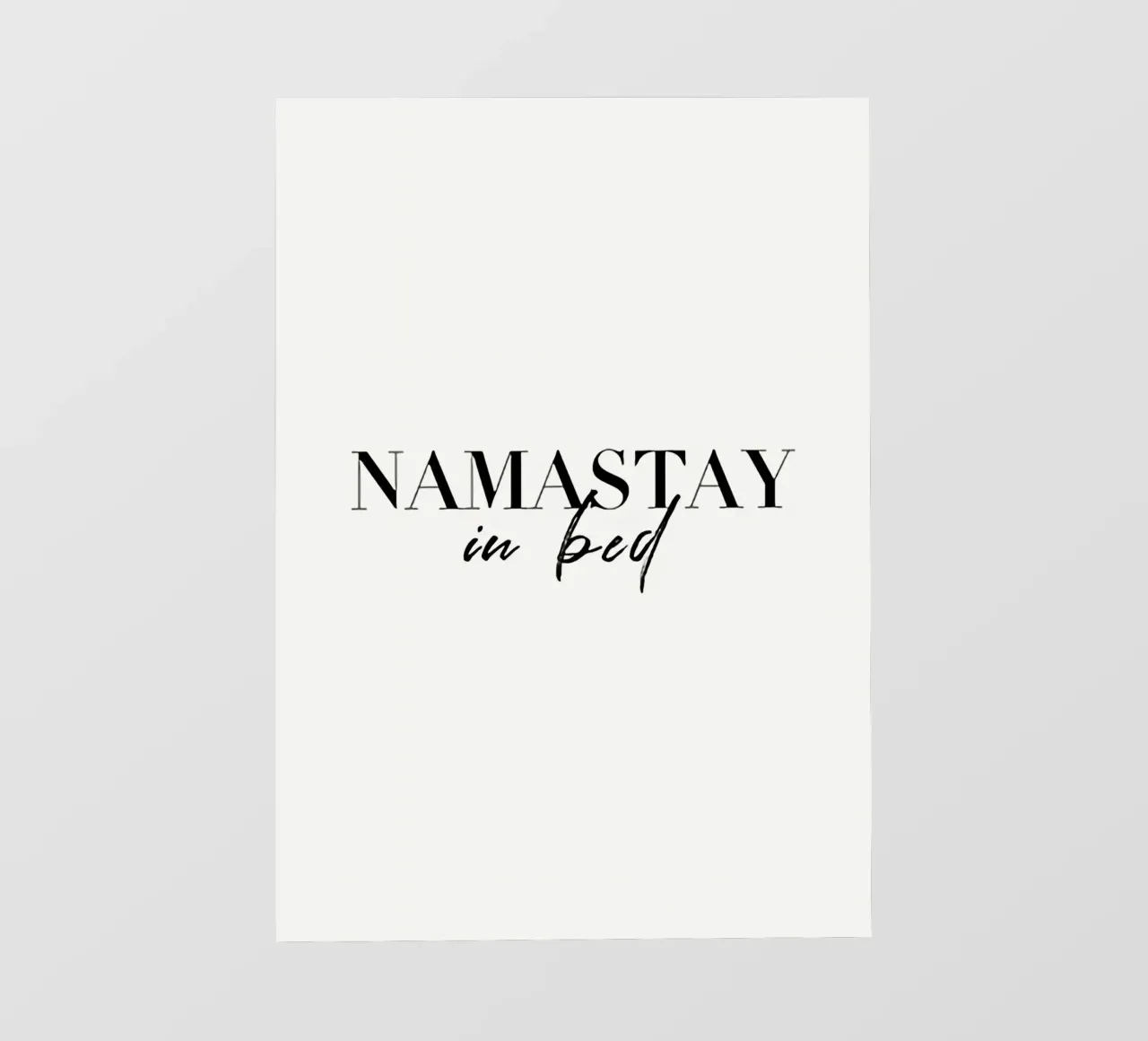 Namastay a letto pellicola backlit da Eva Rogers