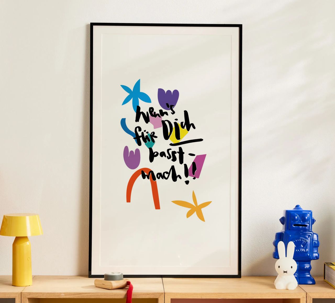 Wenn's für dich passt Poster von Brushmeetspaper