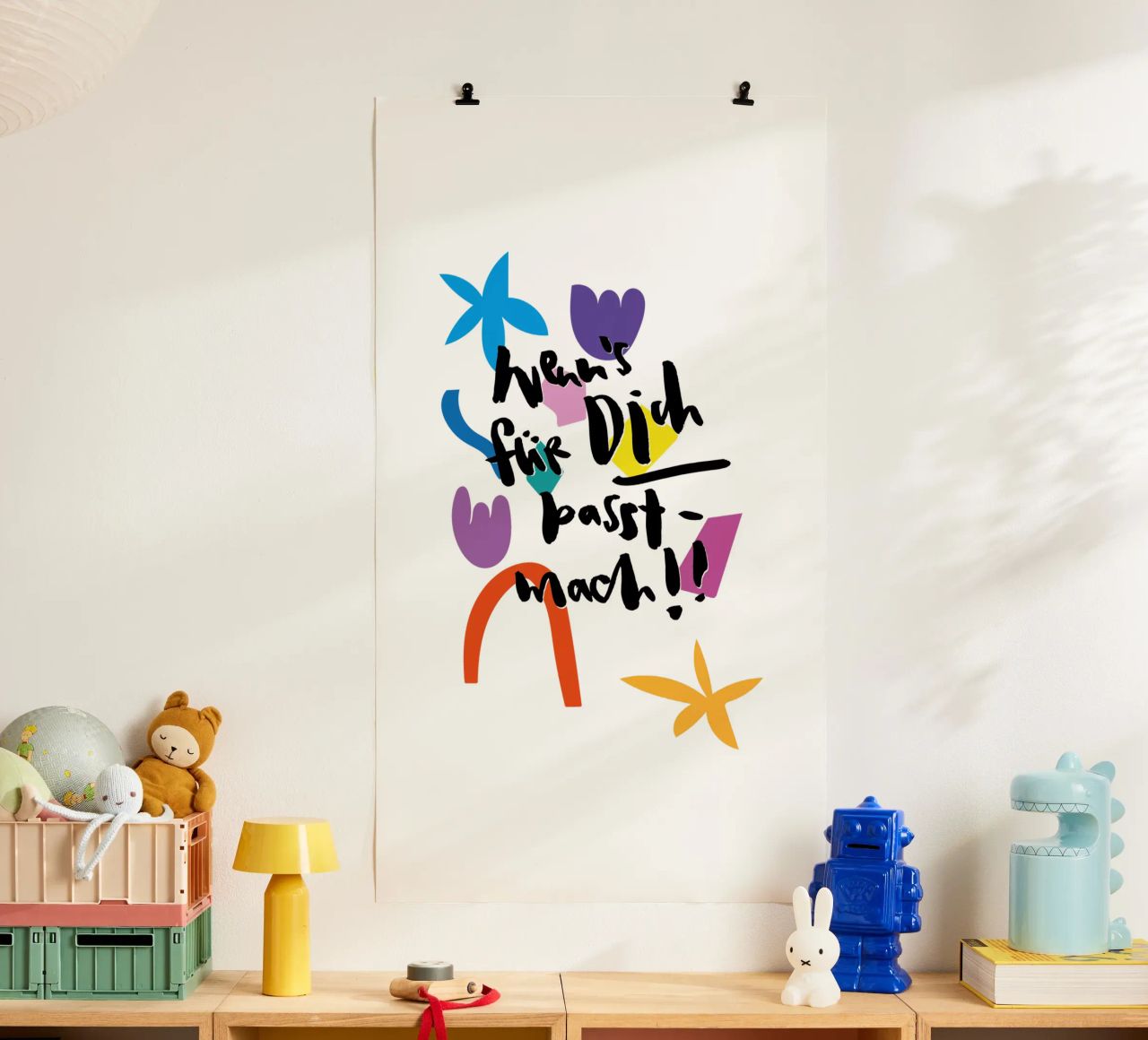 Wenn's für dich passt Poster von Brushmeetspaper