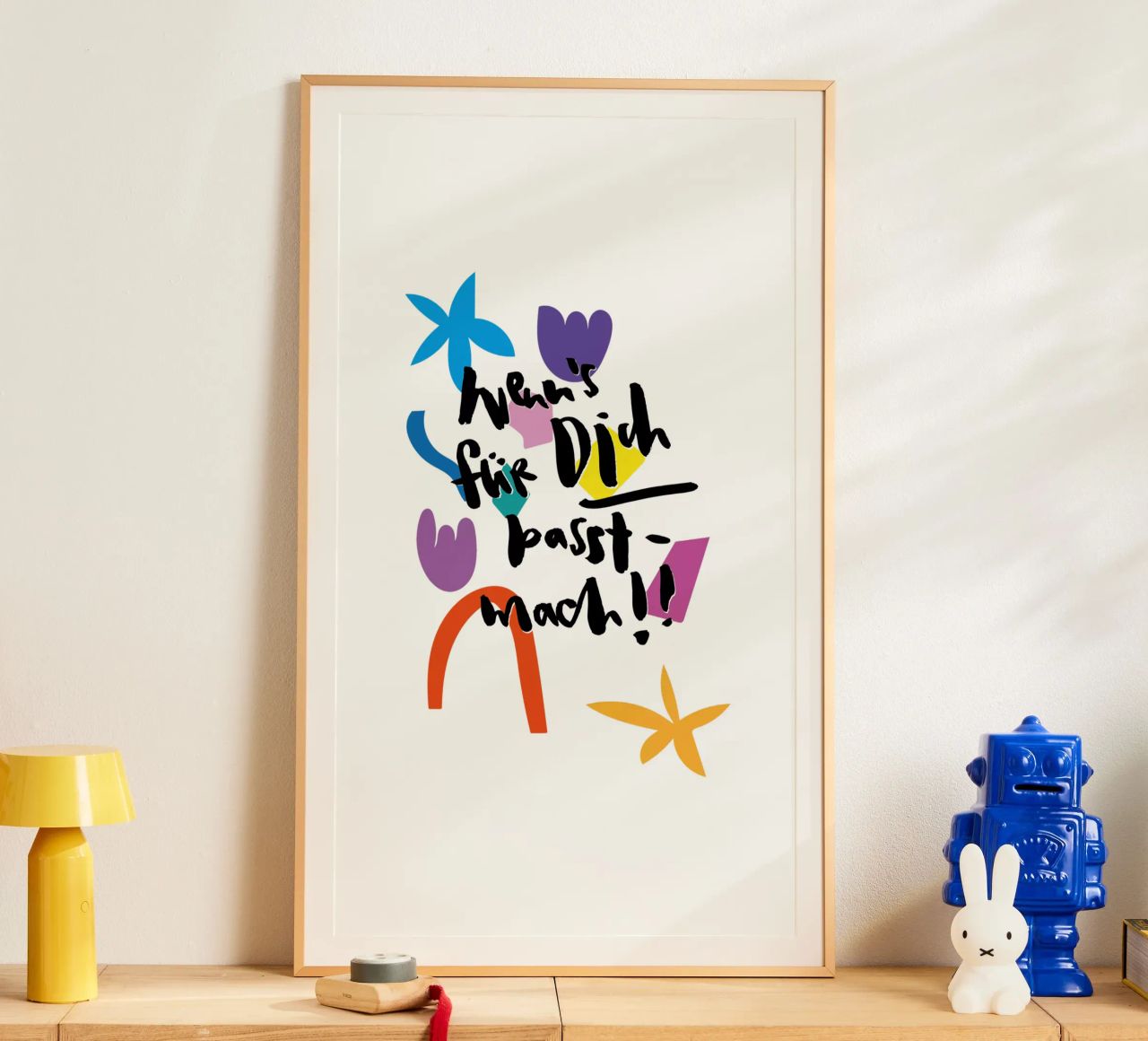 Wenn's für dich passt Poster von Brushmeetspaper