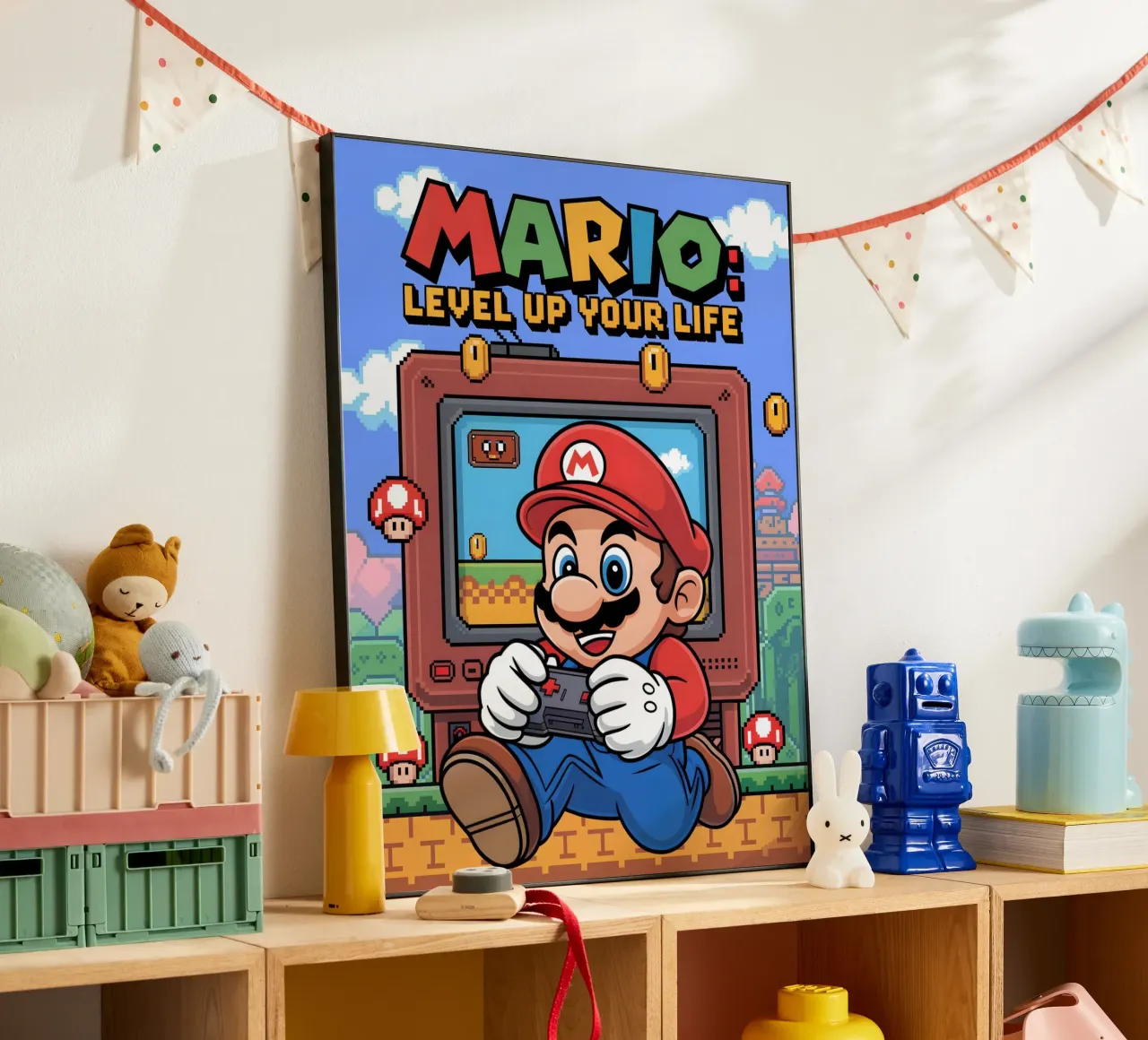 Super Mario Bros alluminio dibond da Fleur de Lys