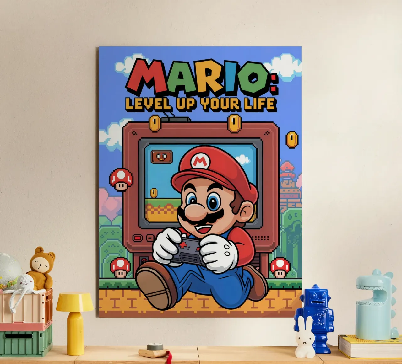 Super Mario Bros alluminio dibond da Fleur de Lys