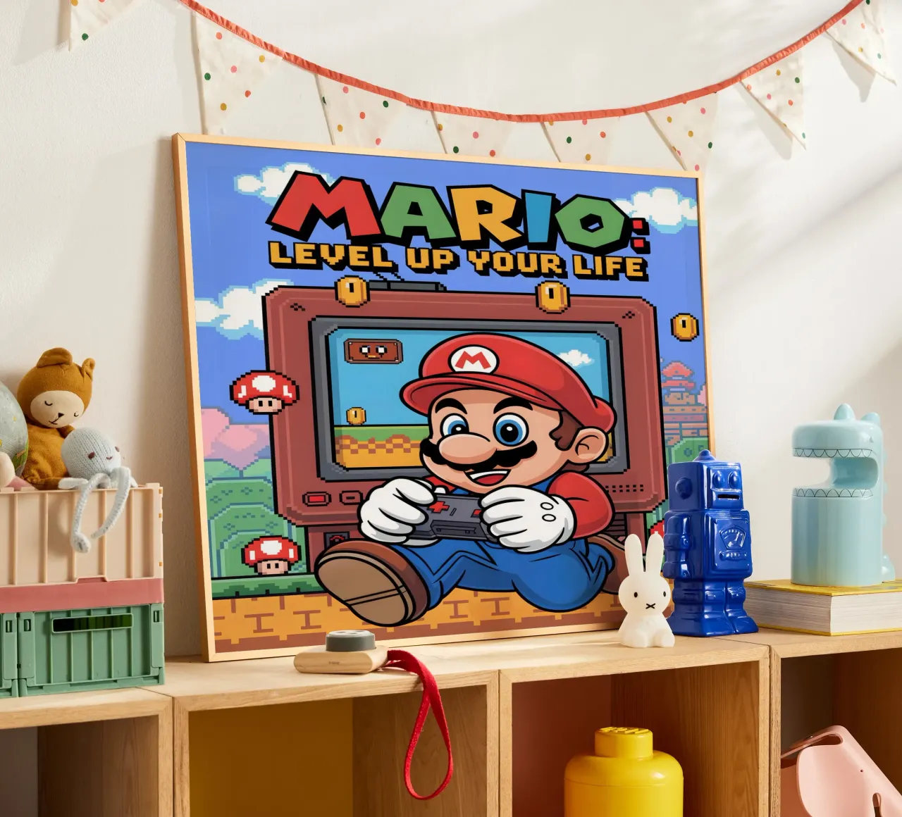 Super Mario Bros carta hahnemühle da Fleur de Lys