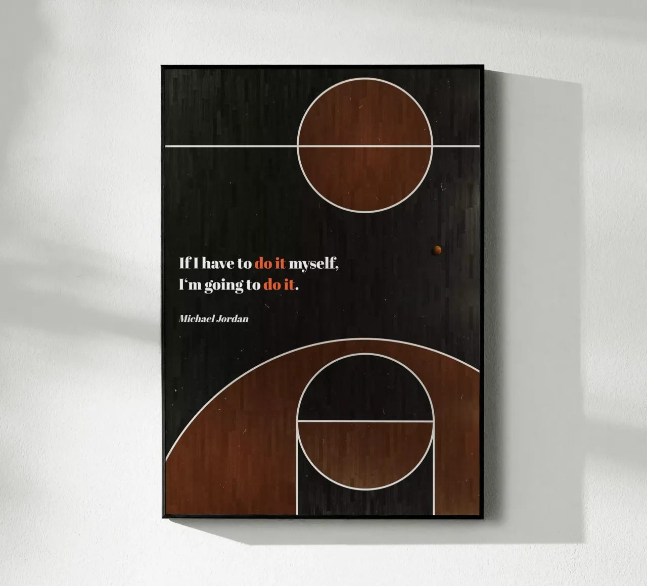 Michael Jordan - Basket plexiglass da athlete.art