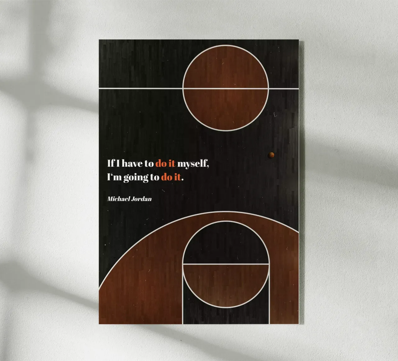 Michael Jordan - Basket plexiglass da athlete.art