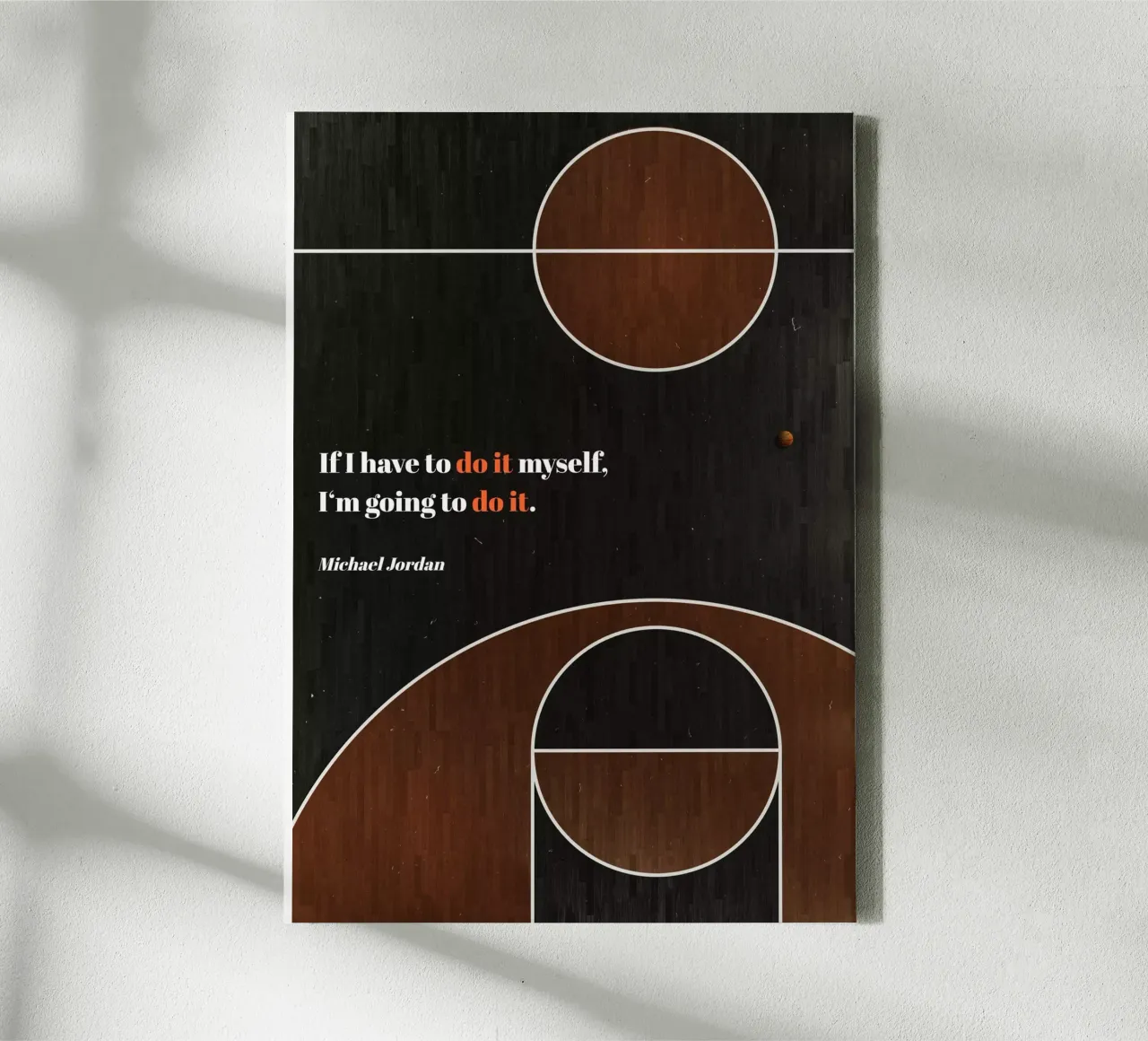 Michael Jordan - Basket tela con Cornice a cassetta da athlete.art