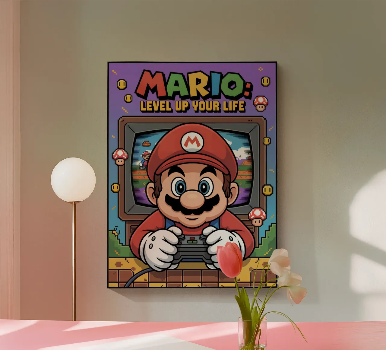 Super Mario Bros plexiglass da Fleur de Lys