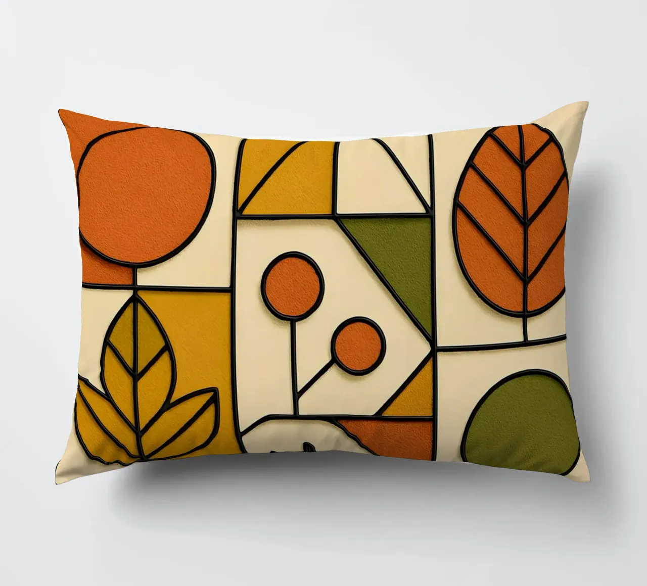 Autunno in stile Bauhaus cuscino da ARTOMATIC