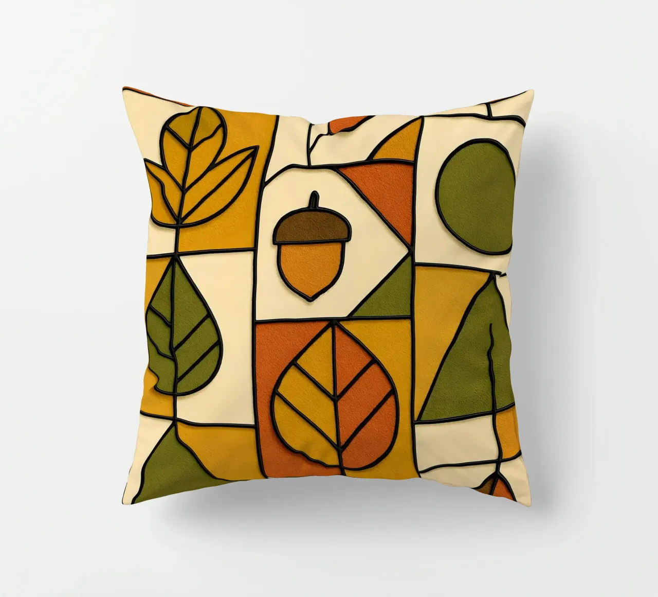 Autunno in stile Bauhaus cuscino da ARTOMATIC