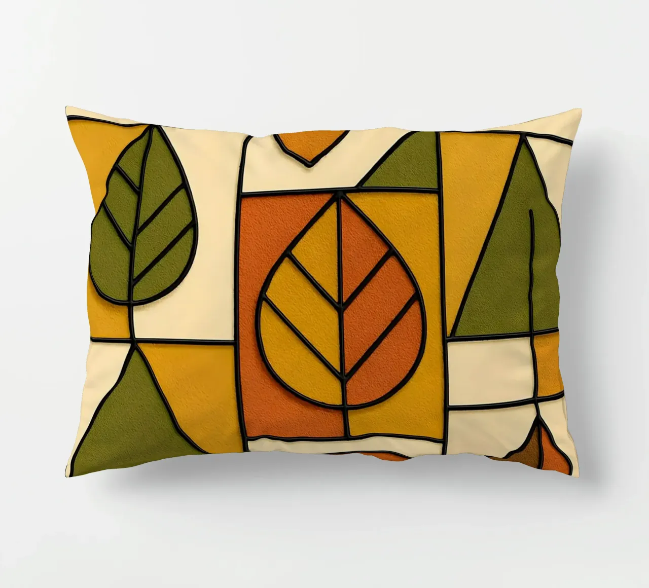 Autunno in stile Bauhaus cuscino da ARTOMATIC