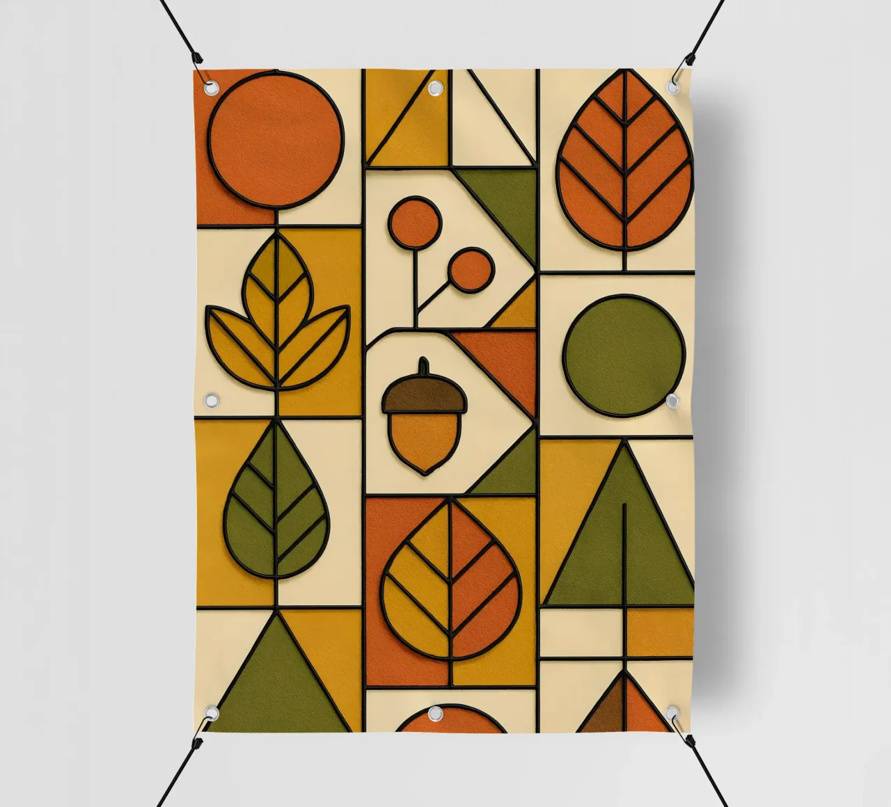 Autunno in stile Bauhaus telo in pvc da ARTOMATIC