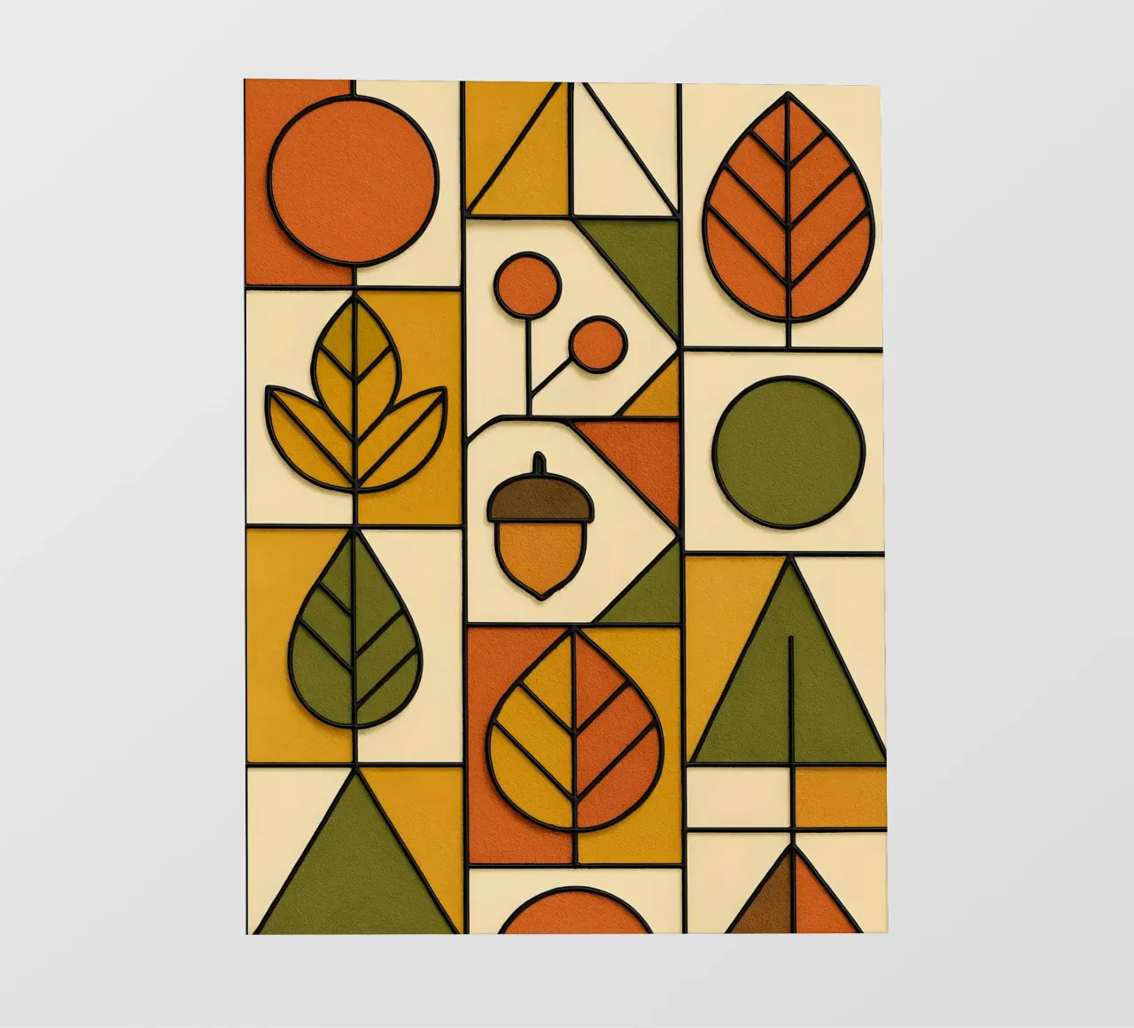 Autunno in stile Bauhaus telo in pvc da ARTOMATIC