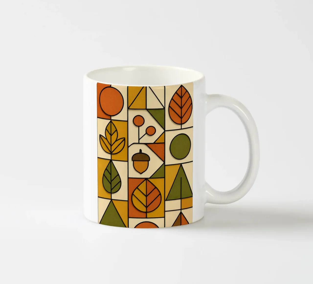 Autunno in stile Bauhaus tazza in ceramica da ARTOMATIC