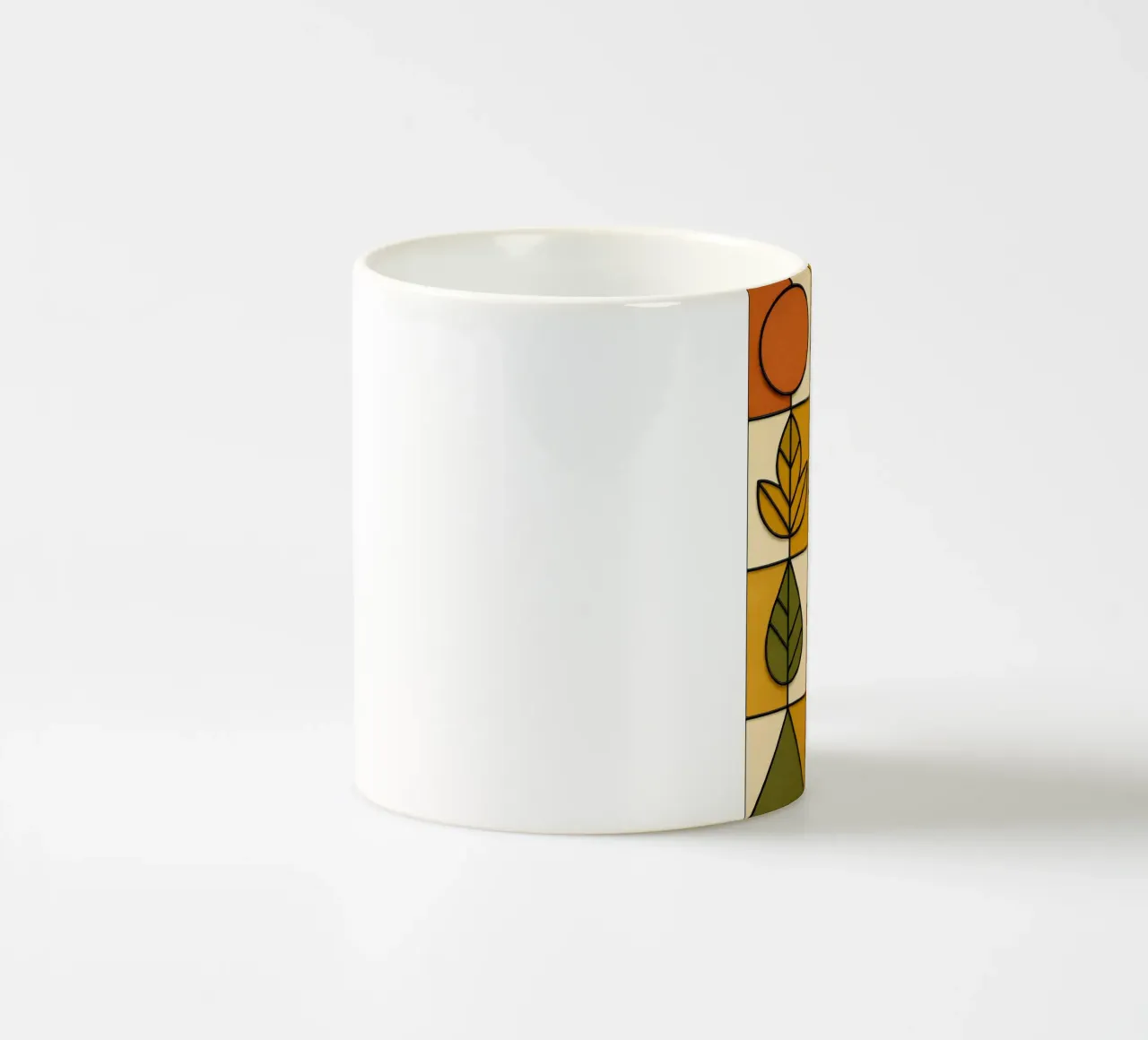 Autunno in stile Bauhaus tazza in ceramica da ARTOMATIC