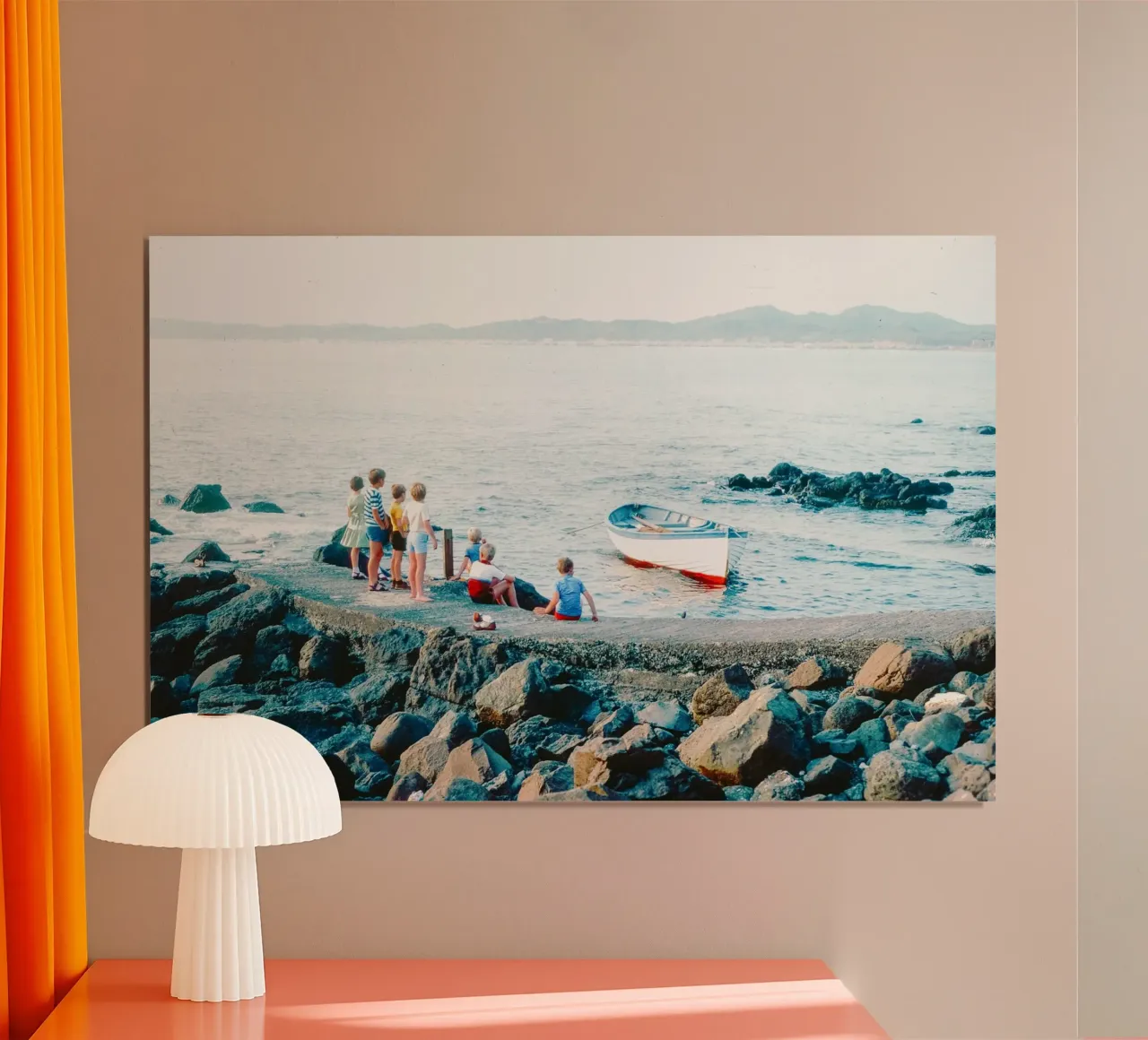 I bambini fanno il bagno in mare carta hahnemühle da lesuki