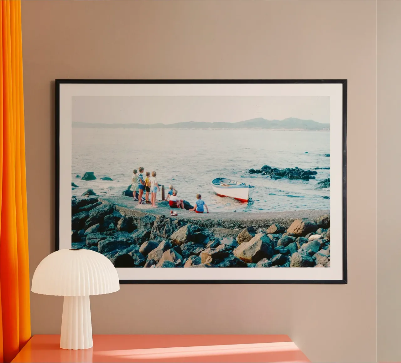 I bambini fanno il bagno in mare carta hahnemühle da lesuki