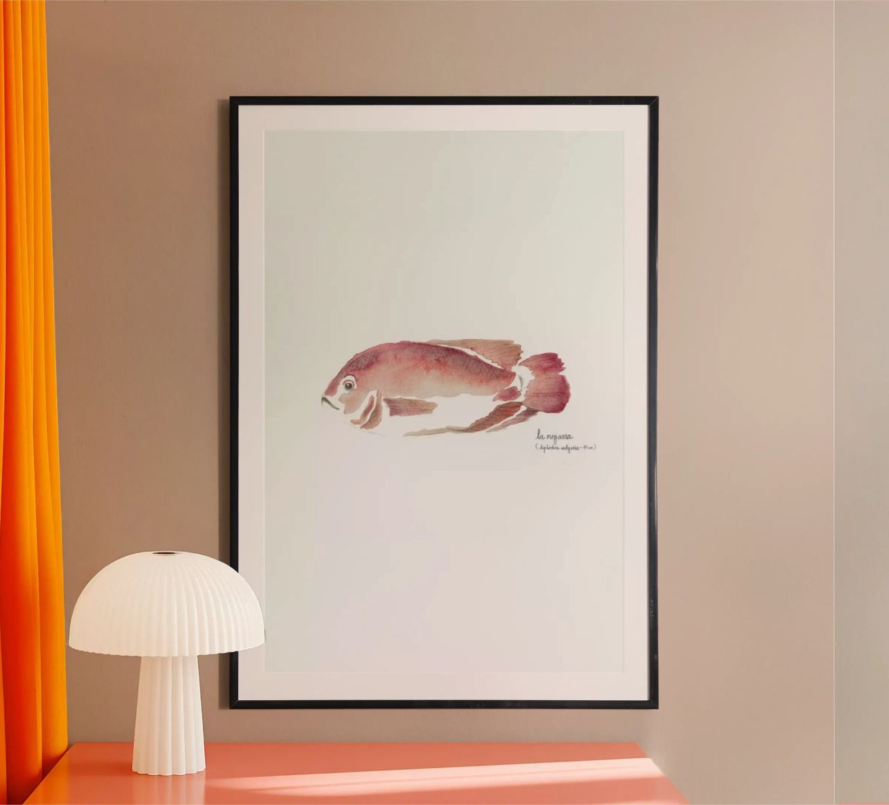 La Mojarra Roja ( red crappie) Poster von Sandra De Leon
