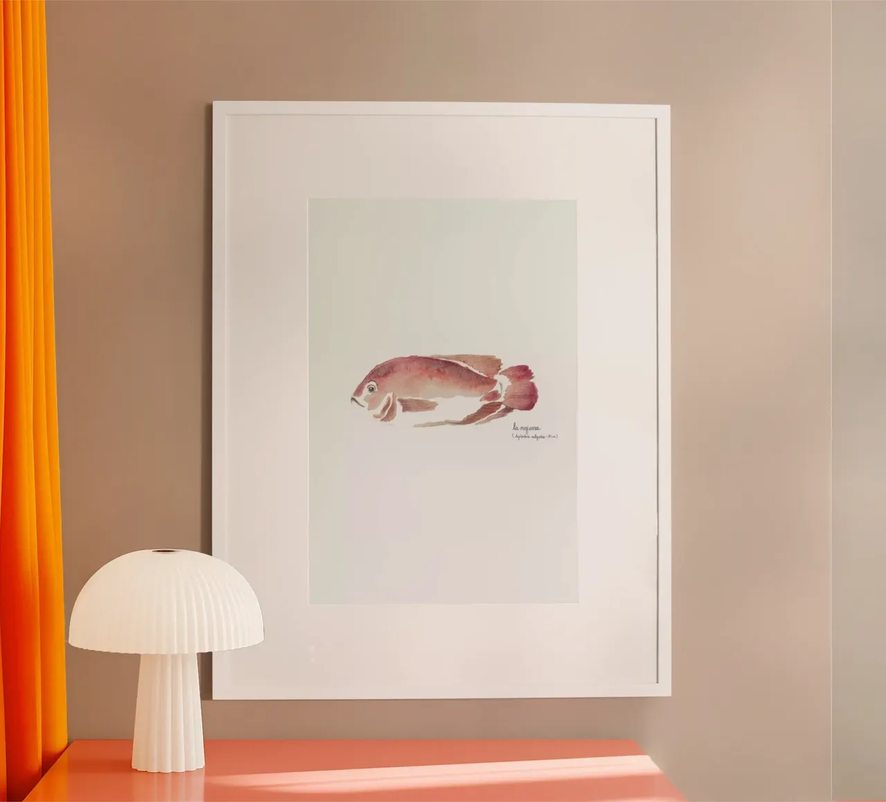 La Mojarra Roja ( red crappie) poster da Sandra De Leon
