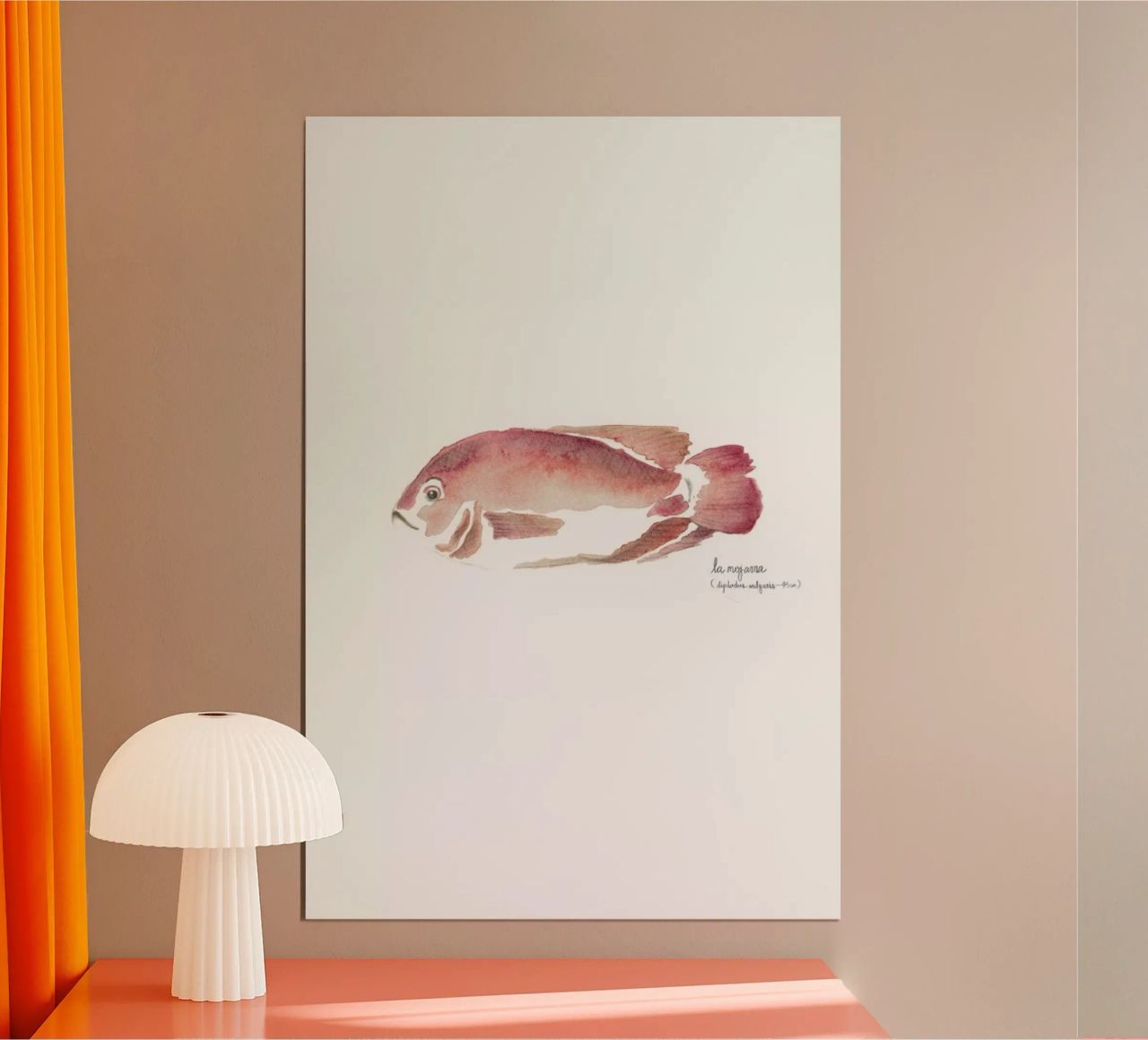 La Mojarra Roja ( red crappie) Poster von Sandra De Leon
