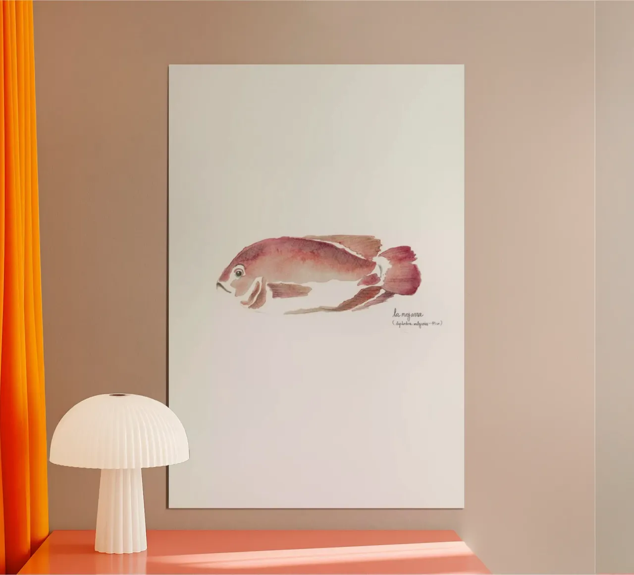 La Mojarra Roja ( red crappie) poster da Sandra De Leon