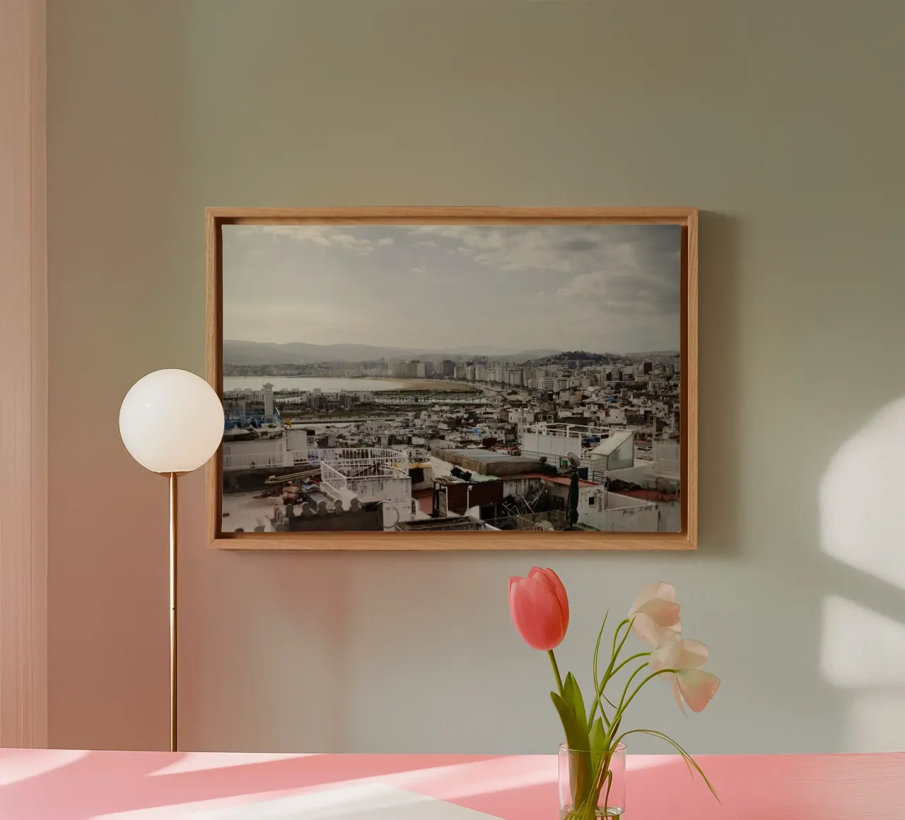 Tangier view canvas by Simon Koy