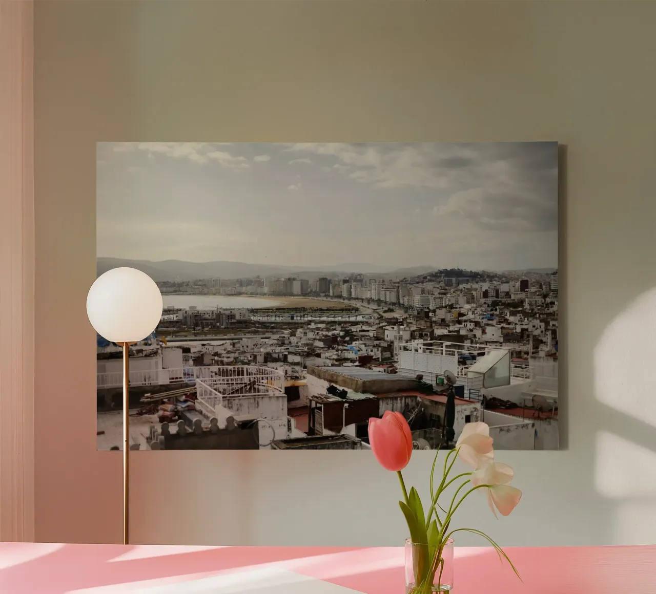 Tangier view canvas by Simon Koy