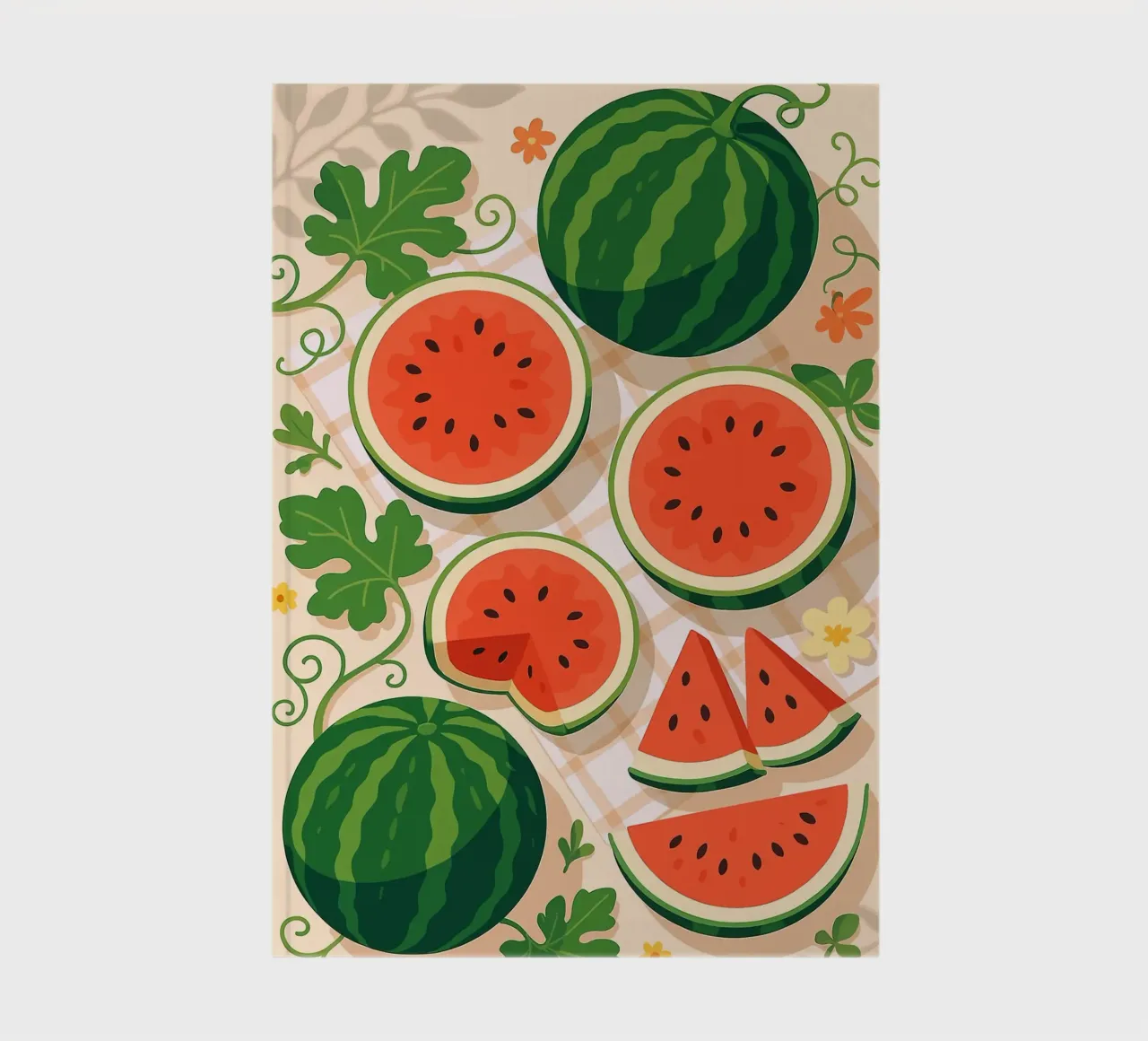 Watermelon – A Stylized Tablescape notebook by Benjamin Tremblay