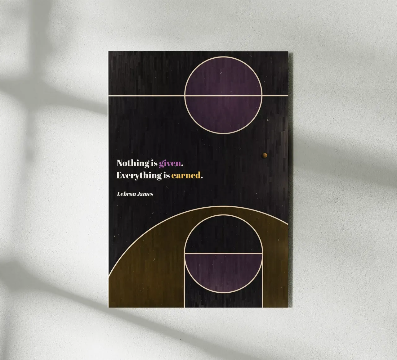 Lebron James - Basket alluminio dibond da athlete.art
