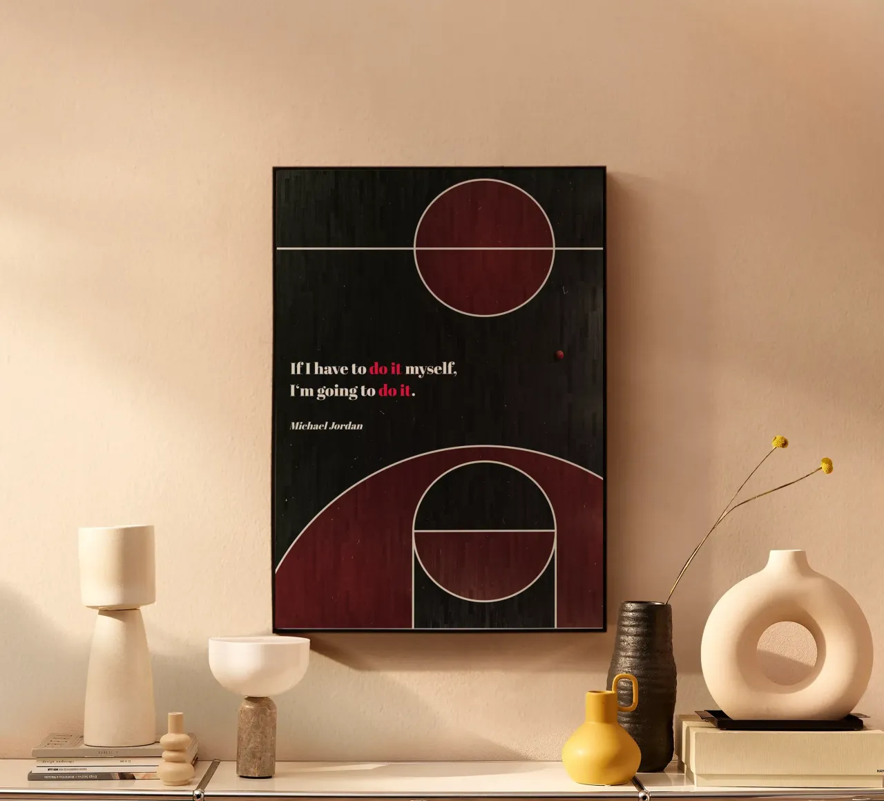 Michael Jordan - Basket alluminio dibond da athlete.art