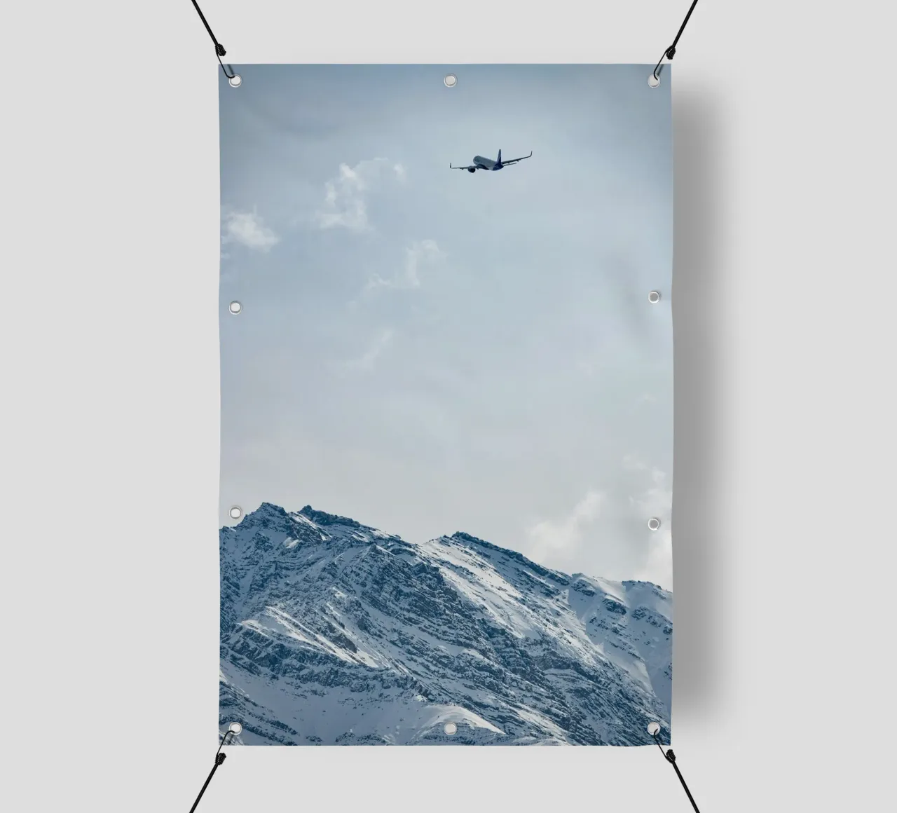 plane on mountain telo in pvc da morgal